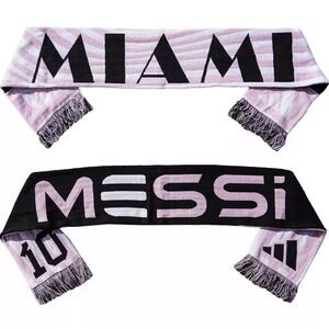 Adidas Lionel Messi Inter Miami Football Club Pink/Black Scarf soccer football